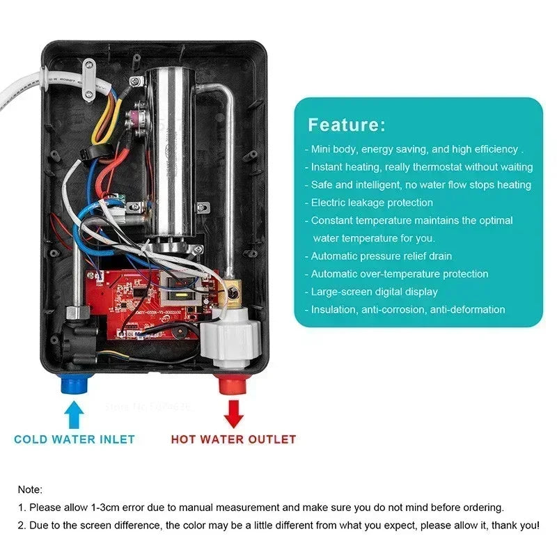 Electric Tankless Instant Water Heater for Bathroom by HitMyNeed
