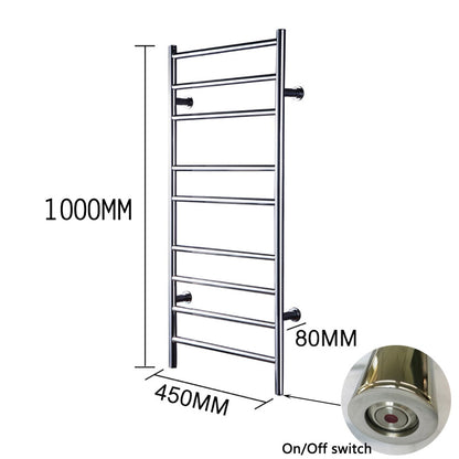 Electric Towel Warmer Rack Dryer, 9-Bar Stainless Steel by HitMyNeed