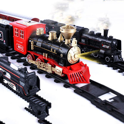 Electric Train Set with Track Layout for Kids by HitMyNeed