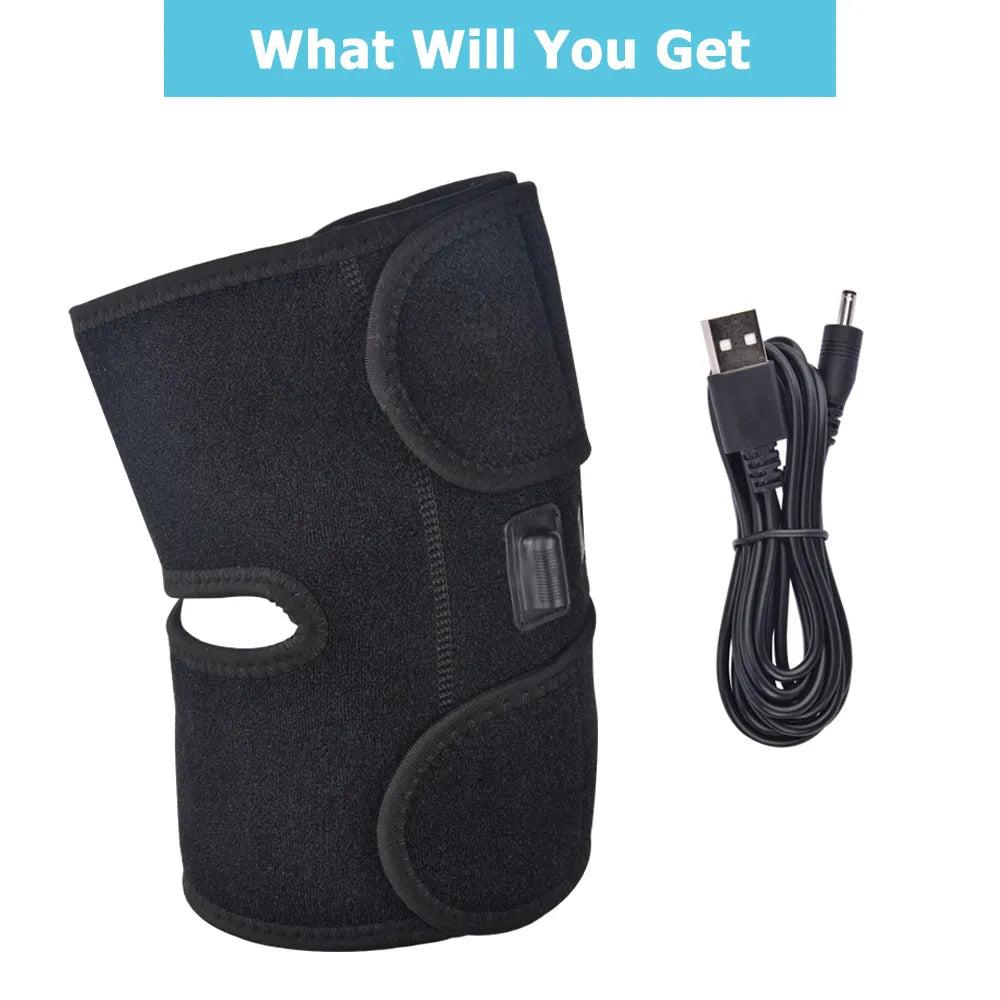 Electric USB Heated Knee Pad for Joint Pain Relief by HitMyNeed