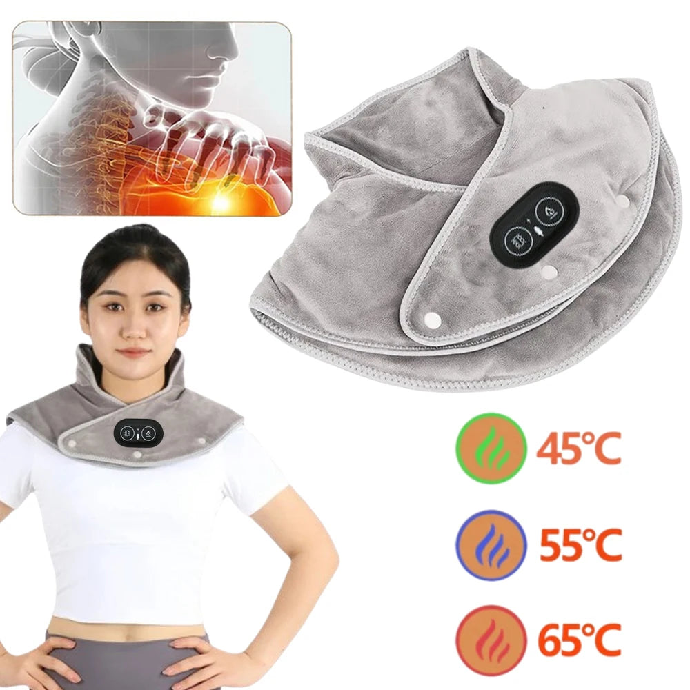 Electric USB Heated Neck & Shoulder Shawl Massager by HitMyNeed