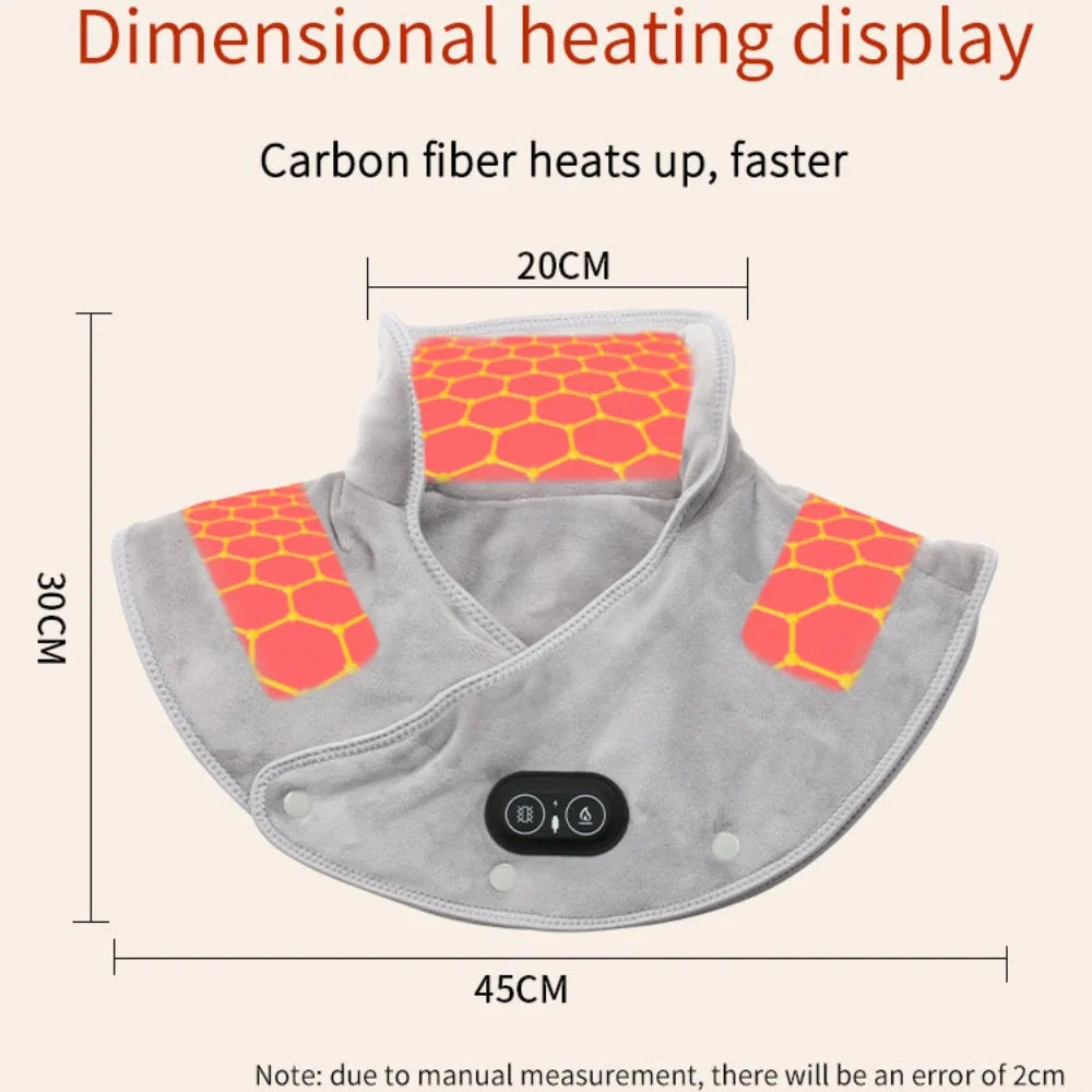 Electric USB Heated Neck & Shoulder Shawl Massager by HitMyNeed