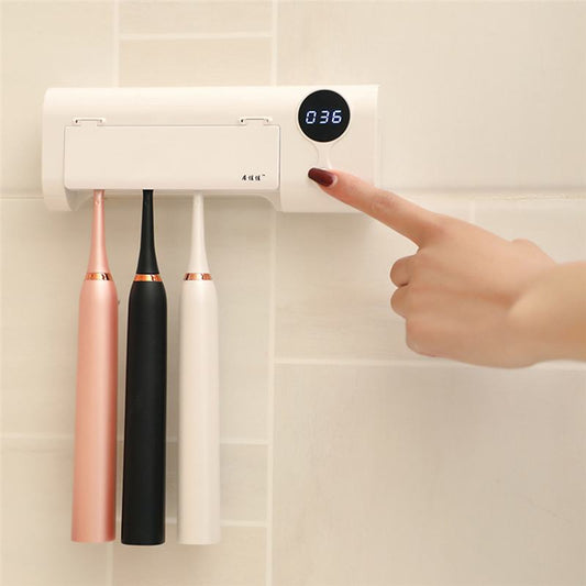 Electric UV Toothbrush Sterilizer and Holder by HitMyNeed