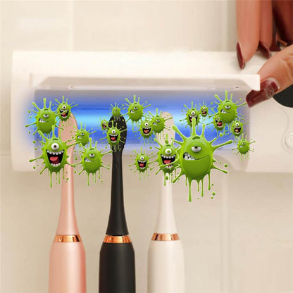 Electric UV Toothbrush Sterilizer and Holder by HitMyNeed