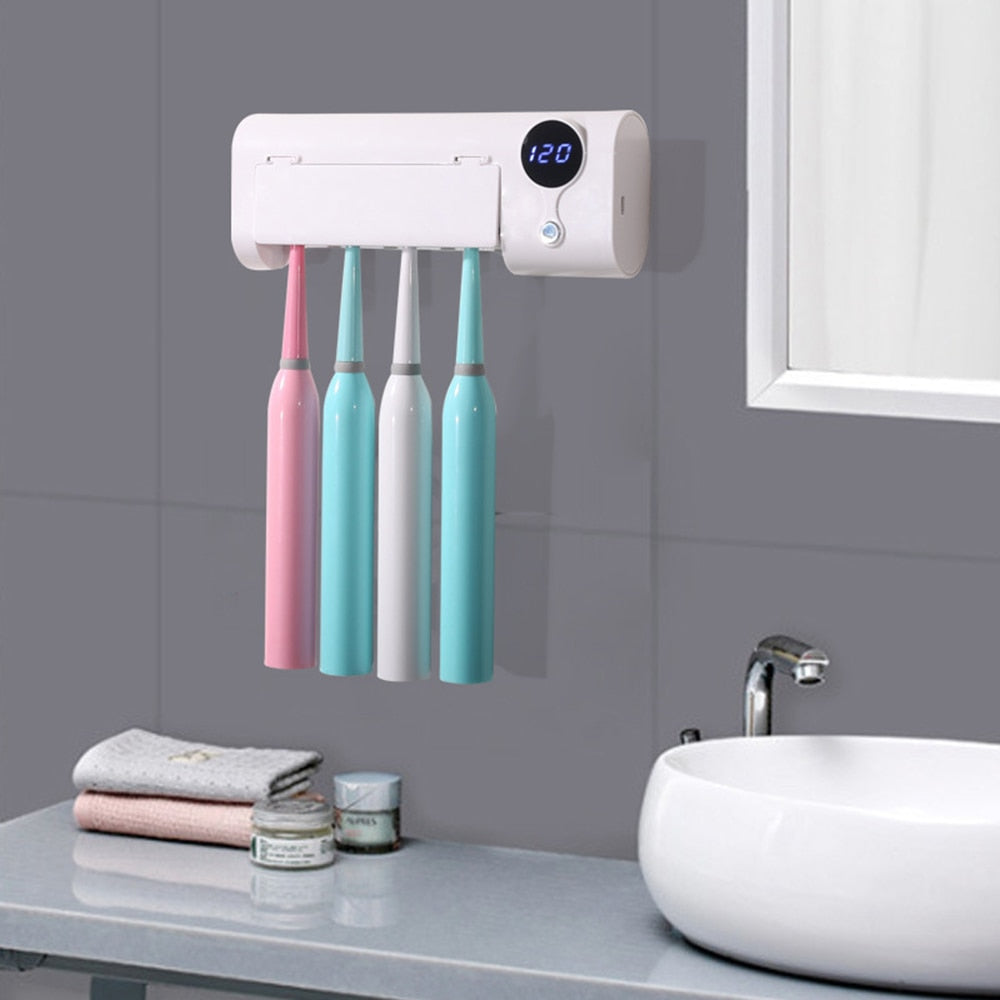 Electric UV Toothbrush Sterilizer and Holder by HitMyNeed