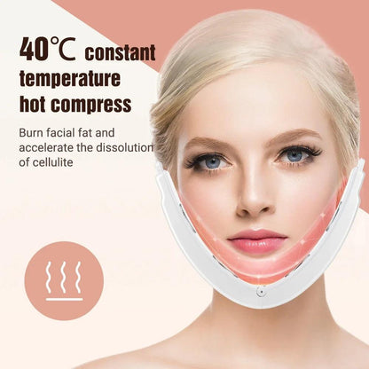 Electric V-Shape Face Slimmer with EMS & Light Therapy by HitMyNeed