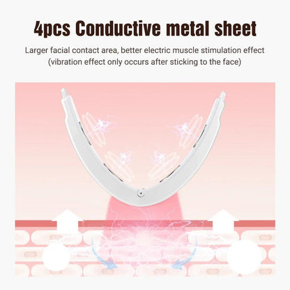 Electric V-Shape Face Slimmer with EMS & Light Therapy by HitMyNeed