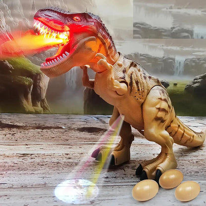 Electric Walking Dinosaur Robot Toy with Spray & Eggs by HitMyNeed