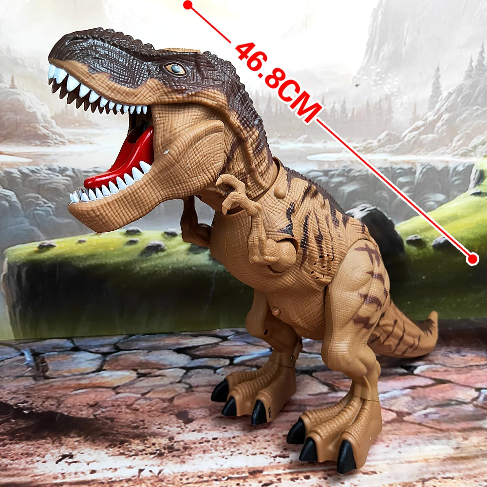 Electric Walking Dinosaur Robot Toy with Spray & Eggs by HitMyNeed