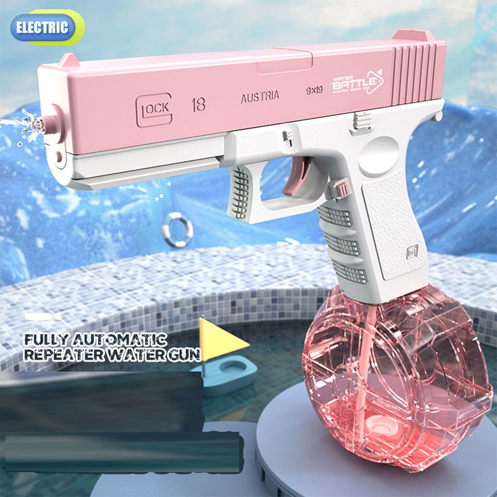 Electric Water Blaster Pistol with Tank for Kids by HitMyNeed