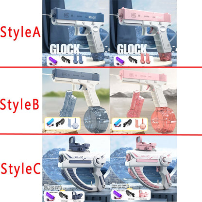 Electric Water Blaster Pistol with Tank for Kids by HitMyNeed