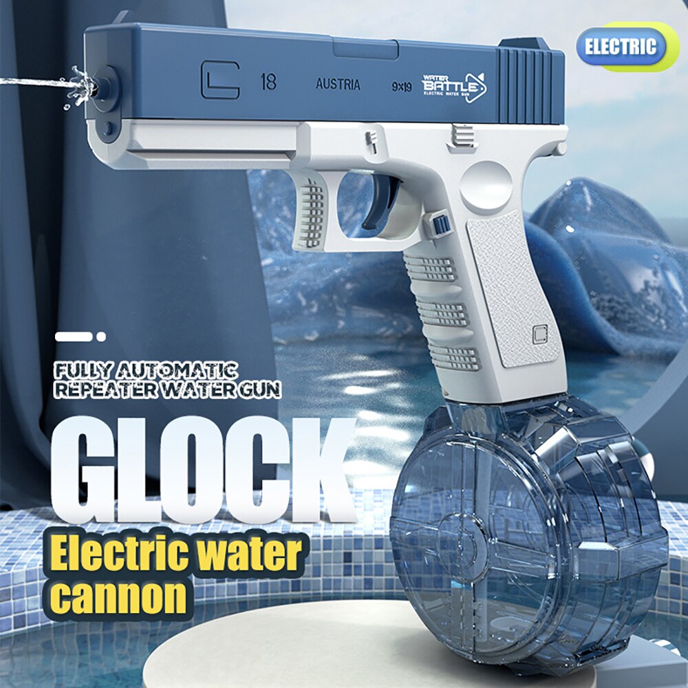 Electric Water Blaster Pistol with Tank for Kids by HitMyNeed