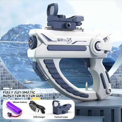 Electric Water Blaster Pistol with Tank for Kids stylec-blue by HitMyNeed