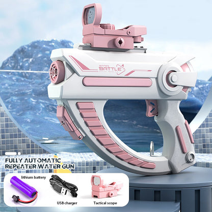 Electric Water Blaster Pistol with Tank for Kids stylec-pink by HitMyNeed