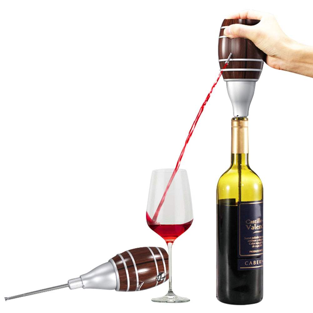 Electric Wine Barrel Pourer and Stopper by HitMyNeed