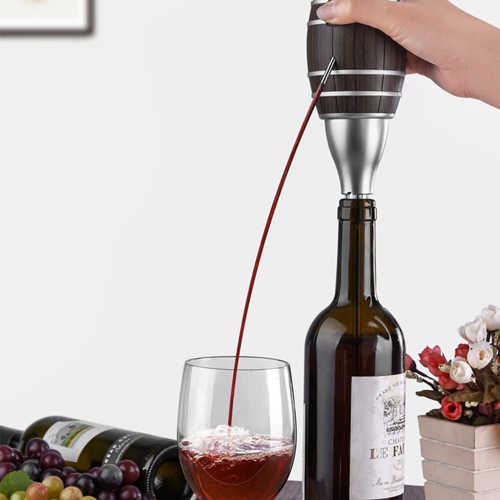 Electric Wine Barrel Pourer and Stopper by HitMyNeed