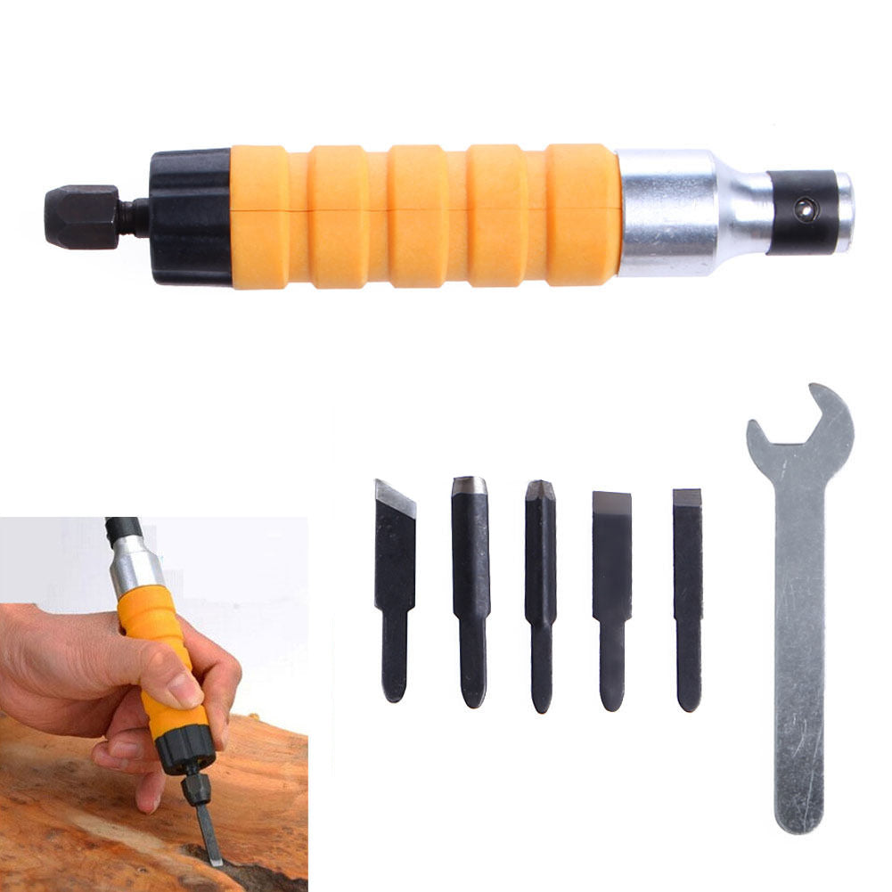 Electric Wood Chisel Carving Attachment Set by HitMyNeed
