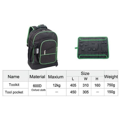 Electrician Backpack Tool Bag with Multi Pockets by HitMyNeed