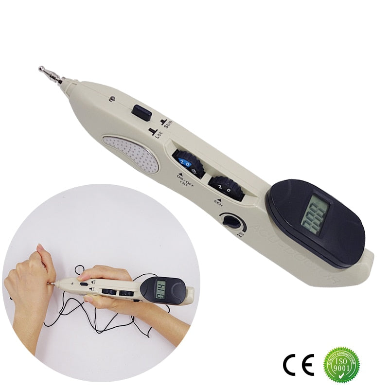 Electronic Acupuncture Pen Massage Therapy Tool by HitMyNeed