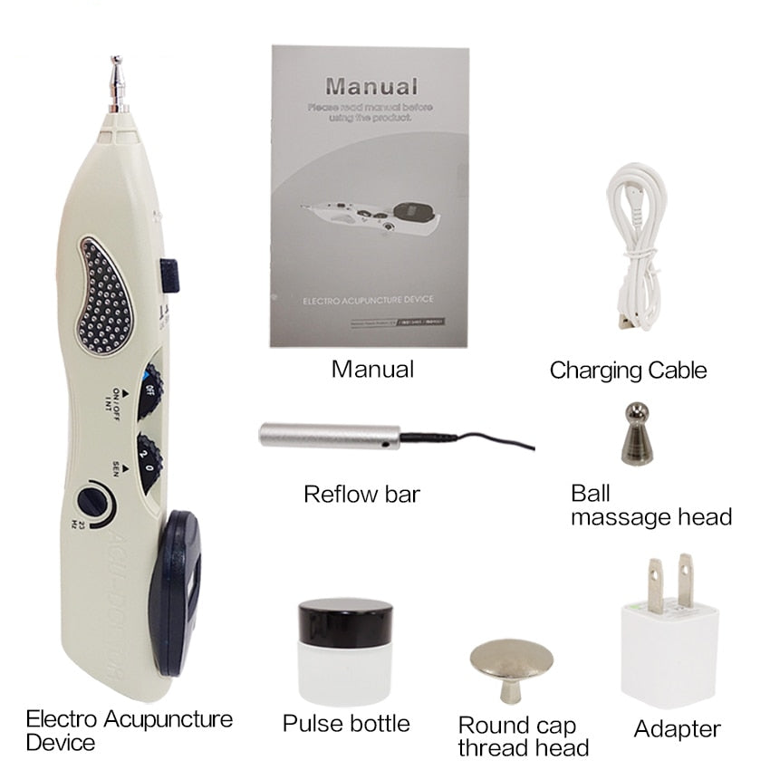 Electronic Acupuncture Pen Massage Therapy Tool by HitMyNeed
