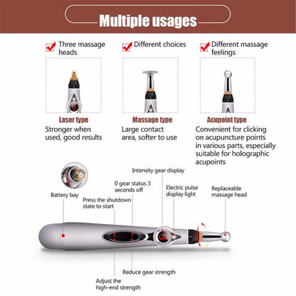 Electronic Acupuncture Pen Massager by HitMyNeed