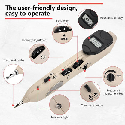 Electronic Acupuncture Pen with Digital Point Locator by HitMyNeed
