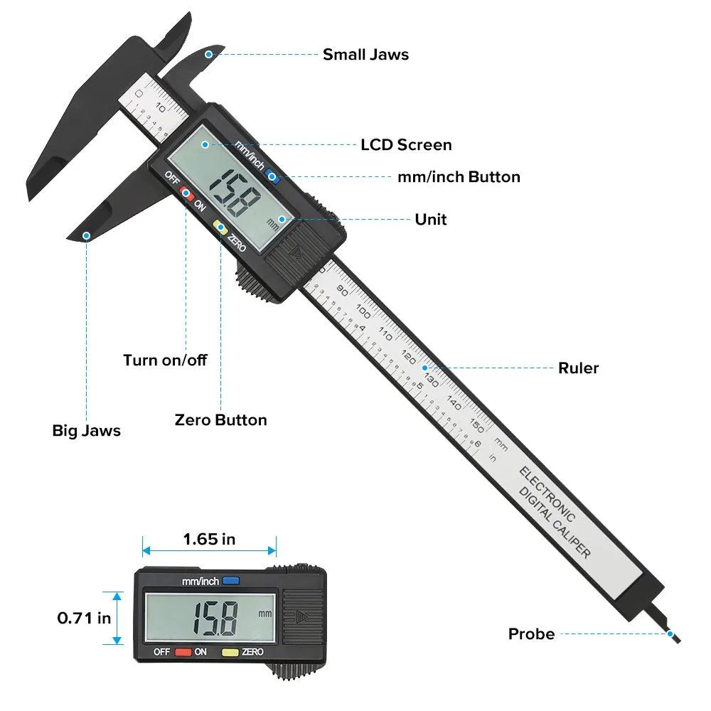 Electronic Digital Caliper 100mm / 150mm by HitMyNeed