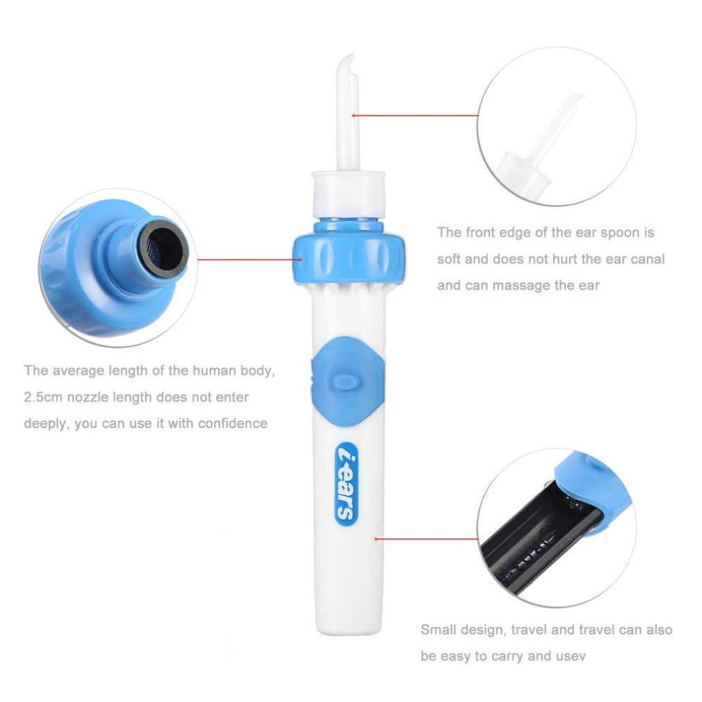 Electronic Ear Wax Vacuum Cleaner by HitMyNeed