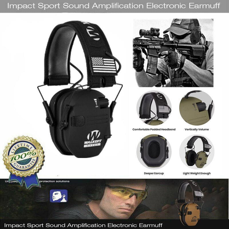 Electronic Shooting Earmuffs with Active Hearing by HitMyNeed