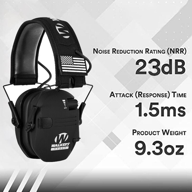 Electronic Shooting Earmuffs with Active Hearing by HitMyNeed