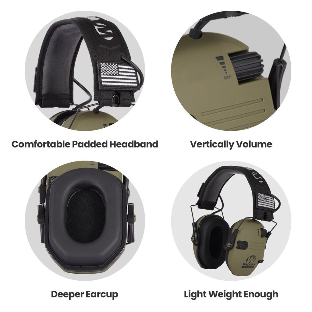 Electronic Shooting Earmuffs with Active Hearing by HitMyNeed