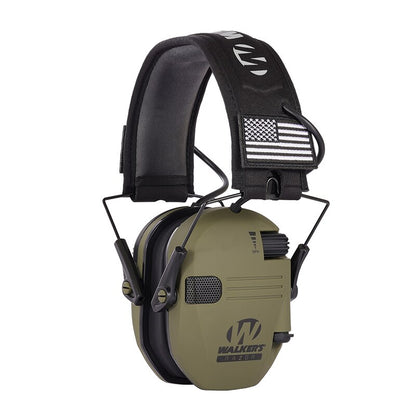 Electronic Shooting Earmuffs with Active Hearing green by HitMyNeed