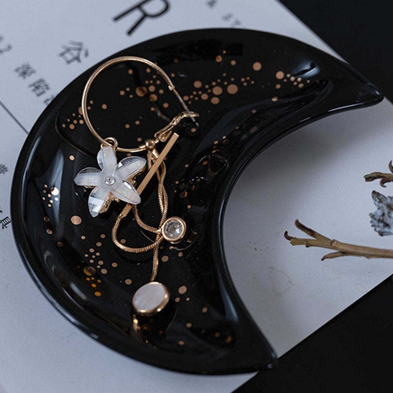 Elegant Ceramic Moon Jewelry Tray 4 by HitMyNeed