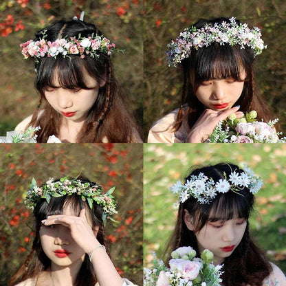 Elegant Floral Crown Headband for Weddings & Events by HitMyNeed