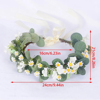 Elegant Floral Crown Headband for Weddings & Events by HitMyNeed