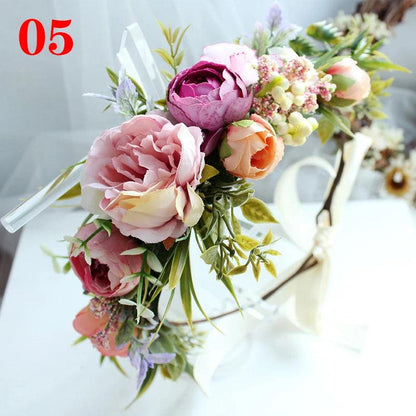 Elegant Floral Crown Headband for Weddings & Events 5 by HitMyNeed