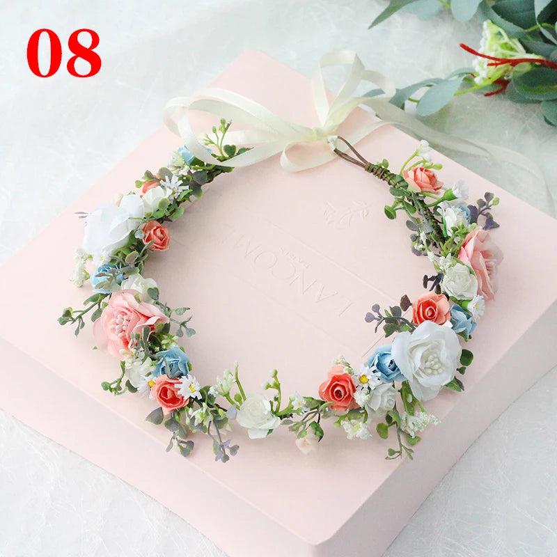 Elegant Floral Crown Headband for Weddings & Events 8 by HitMyNeed