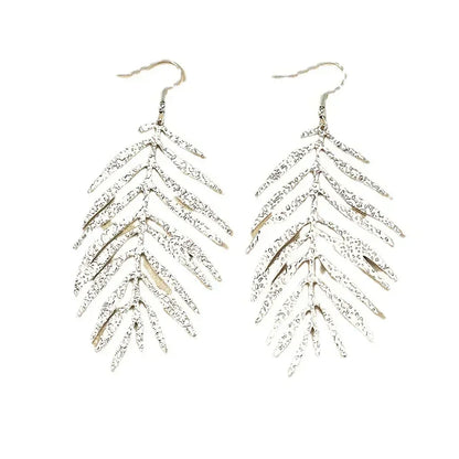 Elegant Leaf Drop Earrings for Women by HitMyNeed
