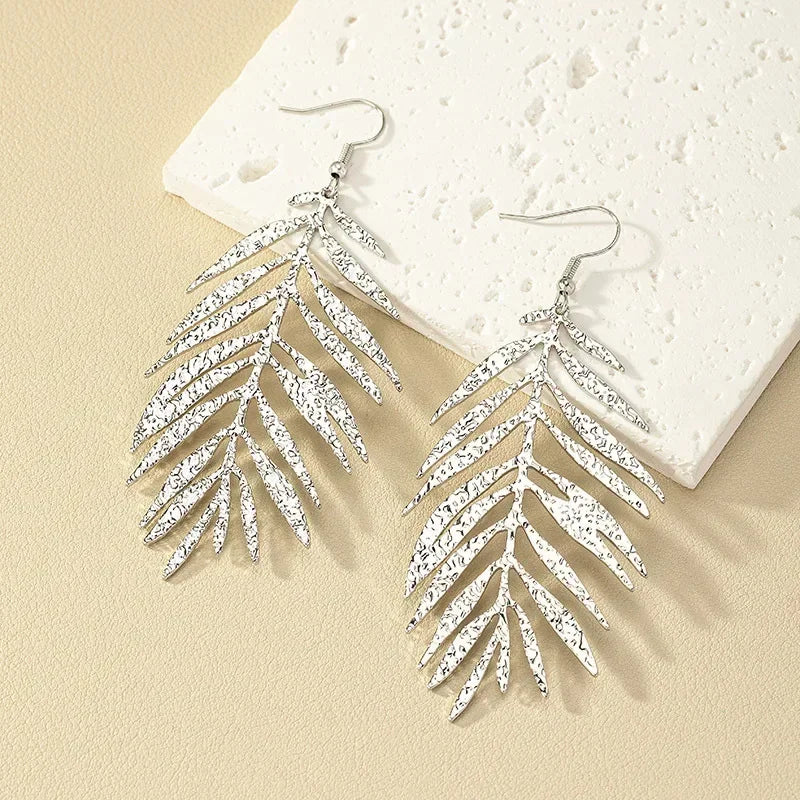 Elegant Leaf Drop Earrings for Women de003-02 by HitMyNeed