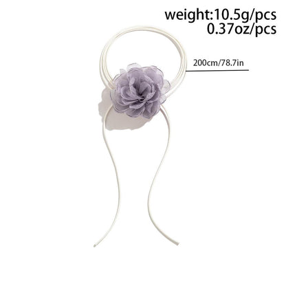Elegant Oversized Rose Mesh Choker Necklace by HitMyNeed