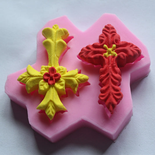 Elegant Silicone Cross Mold for Cakes and Crafts by HitMyNeed