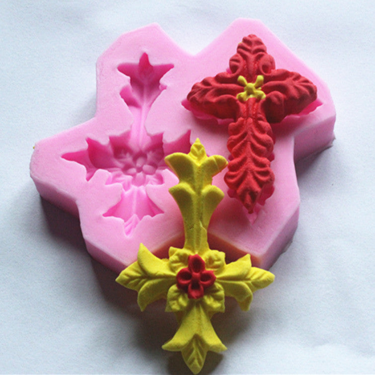 Elegant Silicone Cross Mold for Cakes and Crafts by HitMyNeed