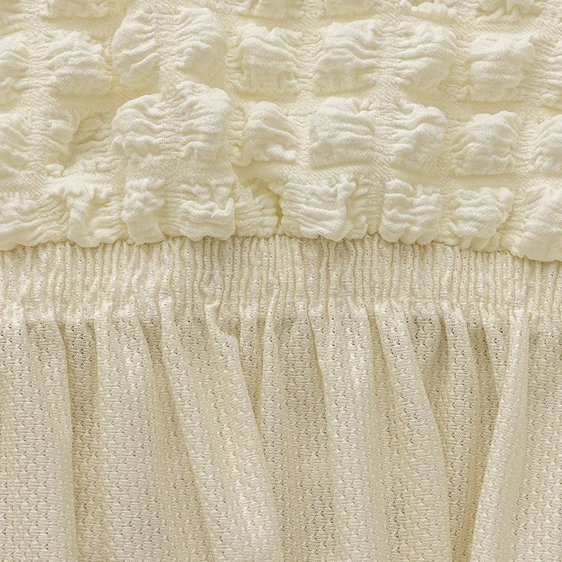 Elegant Skirted Chair Cover with Elastic Fit by HitMyNeed