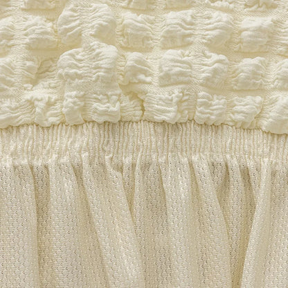 Elegant Skirted Chair Cover with Elastic Fit by HitMyNeed