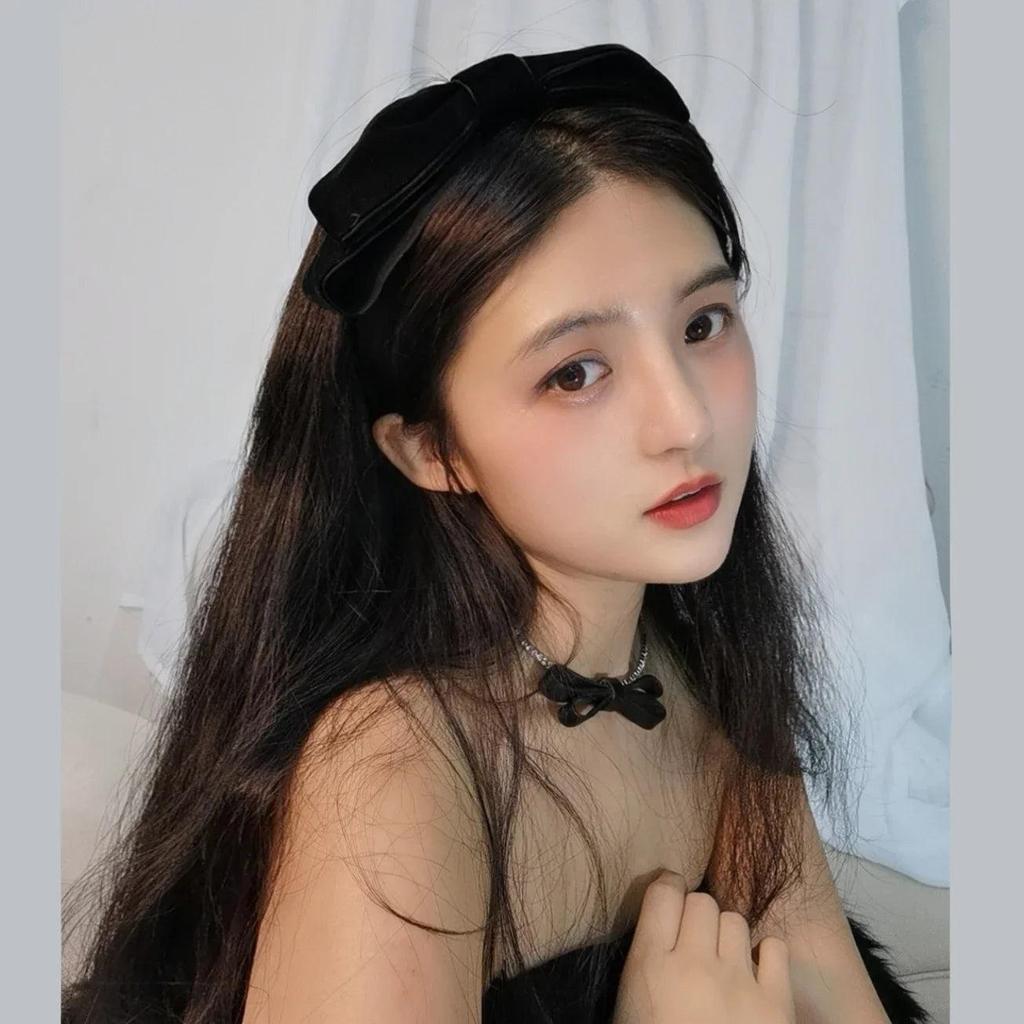 Elegant Velvet Bow Headband for Women by HitMyNeed