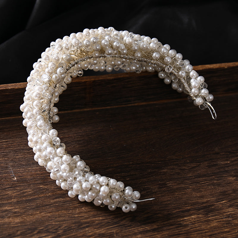 Elegant White Pearl Headband for Weddings & Events by HitMyNeed