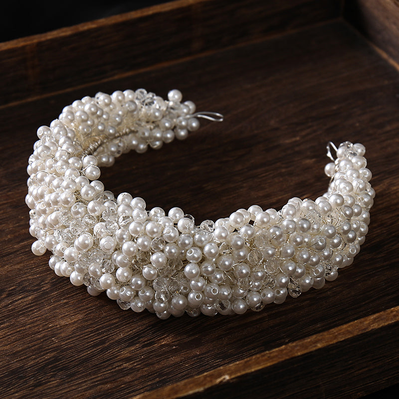 Elegant White Pearl Headband for Weddings & Events by HitMyNeed