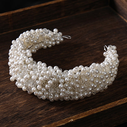 Elegant White Pearl Headband for Weddings & Events by HitMyNeed