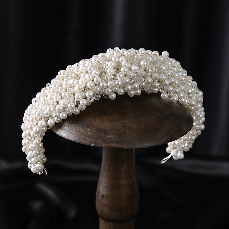 Elegant White Pearl Headband for Weddings & Events by HitMyNeed