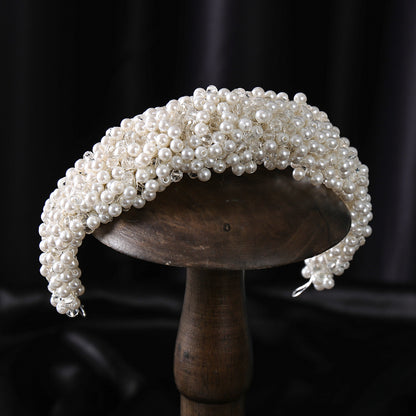 Elegant White Pearl Headband for Weddings & Events by HitMyNeed